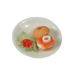 Dollhouse Bagel &amp; Lox on Plate