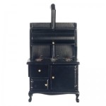 Dollhouse Black Wood Stove