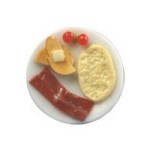 Dollhouse Breakfast Omelette with Bacon