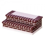 Dollhouse Brick Entry Stairs