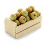 (*) Dollhouse Crate of loose Apples (Filled)