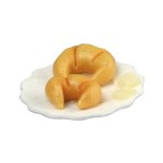 (*) Dollhouse Croissants on Plate