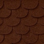 Dollhouse Fish-scale Asphalt Shingles - 1 sq.ft