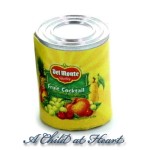 (*) Dollhouse Fruit Cocktail Can