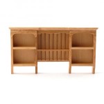 Dollhouse Kitchen Shaker Style Plate Rack- Choice of Finish -