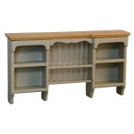 Dollhouse Kitchen Shaker Style Plate Rack- Choice of Finish -