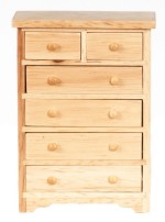Dollhouse Oak Chest of Drawers