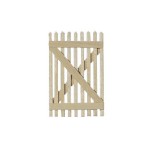Dollhouse Picket Fence Gate