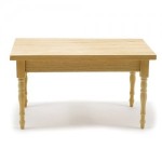 Dollhouse Rectangular Country Table- Choice of Finish -