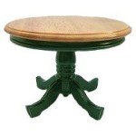 (*) Dollhouse Round Pedestal Table- Choice of Finish -