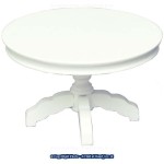 (*) Dollhouse Round Pedestal Table- Choice of Finish -