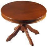 (*) Dollhouse Round Pedestal Table- Choice of Finish -