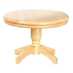 (*) Dollhouse Round Pedestal Table- Choice of Finish -