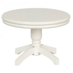 (*) Dollhouse Round Pedestal Table- Choice of Finish -