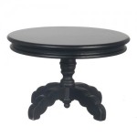 (*) Dollhouse Round Pedestal Table- Choice of Finish -