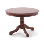 (*) Dollhouse Round Pedestal Table- Choice of Finish -
