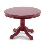 (*) Dollhouse Round Pedestal Table- Choice of Finish -