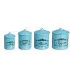 Dollhouse Vintage Kitchen Canisters - Choice of Color -