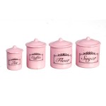 Dollhouse Vintage Kitchen Canisters - Choice of Color -