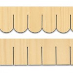 Dollhouse Wooden Shingle Strips- Choice of Style -