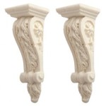 Pair of Acanthus Leaf Corbel Brackets