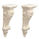 Pair of Acanthus Leaf Corbel Brackets