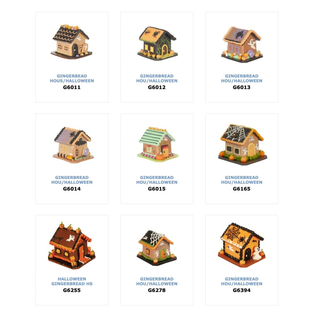 Dollhouse Halloween Gingerbread Houses