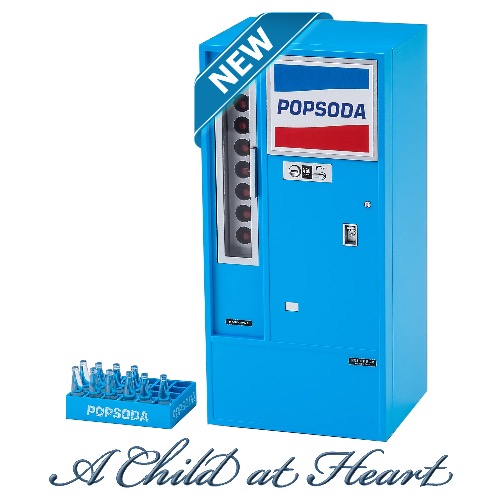(*) Blue Dollhouse Soda Pop Machine