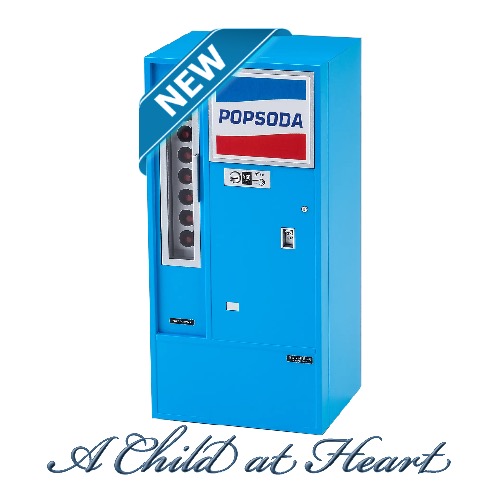 (*) Blue Dollhouse Soda Pop Machine