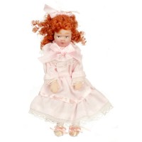 Porcelain Little Victorian Girl in Pink