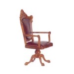 Fancy Dollhouse Victorian Desk Chair by Bespaq
