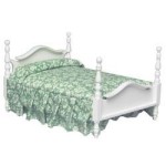 Dollhouse White Double Bed