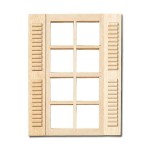 &amp;sect; Sale $2 Off - 8 Light Windows with Shutters