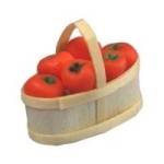 Dollhouse Basket of Red Peppers