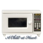 Dollhouse White Microwave
