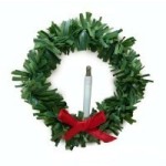 (*) Dollhouse Wreath with Candle (12 Volt)