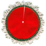 Dollhouse Tree Skirt Red Velvet