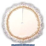 Dollhouse Gold &amp; White Tree Skirt