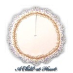 Dollhouse Gold &amp; White Tree Skirt