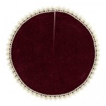 &amp;sect; Sale .60&amp;cent; Off - Dollhouse Burgundy Tree Skirt
