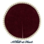 &amp;sect; Sale .60&amp;cent; Off - Dollhouse Burgundy Tree Skirt