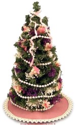 &amp;sect; Sale .60&amp;cent; Off - Dollhouse Rose Tree Skirt