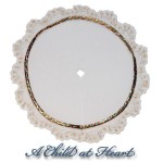 Dollhouse White Velvet Tree Skirt