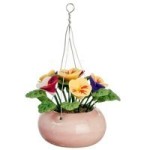 Dollhouse Hanging Multi Colored Pansies