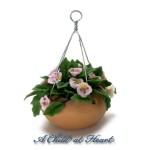 Dollhouse Hanging Pink Pansy
