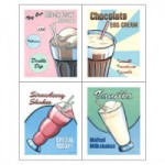 (*) Dollhouse Retro Soda Fountain Poster- Choice of Style -