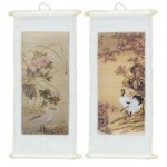 (&amp;sect;) Disc. $1 Off Dollhouse Asian Wall Scroll(s) - Choice of Style -