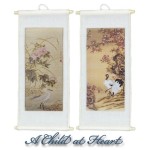 (&amp;sect;) Disc. $1 Off Dollhouse Asian Wall Scroll(s) - Choice of Style -