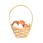 Dollhouse Eggs In Basket