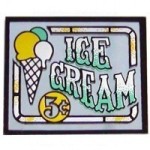 &amp;sect; Disc .60&amp;cent; Off - Dollhouse Ice Cream Sign (Mirror)